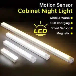 LED Motion Sensor Under Cabinet Light USB Rechargeable LED Night Light for Closet Cabinet Kitchen Wardrobe Cupboard Lighting New